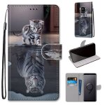 Samsung galaxy s9 plus coque, saturcase beau pu cuir magntique flip portefeuille support porte - carte ...