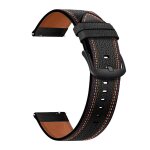 Pour samsung galaxy watch 3 45mm sm - r840 dehors bracelet en cuir smart watchband 22mm pour gear s3 ...