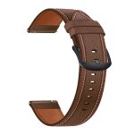Pour samsung galaxy watch 3 45mm sm - r840 dehors bracelet en cuir smart watchband 22mm pour gear s3 ...
