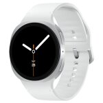 Samsung galaxy watch8 - 44 mm - argent - montre connect�e avec bracelet sport - caoutchouc - blanc - ...