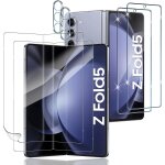 Pour samsung galaxy z fold 5 verre tremp��, 2 pi��ces 9h duret�� avant protection ?cran + 2 pcs flexible ...