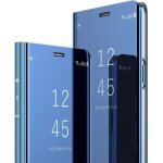 Samsung s8 miroir housse coque etui  rabat, mirror smart view standing 360 protecteur etui coque pour ...