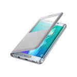 Samsung s view ef - cg928 - etui a rabat pour tlphone portable - argent - pour galaxy s6 edge +
