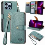 Saturcase coque pour apple iphone 13 pro, heart pu cuir flip portefeuille poche double boucle magnétique ... Saturcase coque pour apple iphone 13 pro, heart pu cuir flip portefeuille poche double boucle magnétique ...