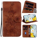 Saturcase coque pour apple iphone 7 8 se2 se3 4. 7, fleurs de lys pu cuir magn�tique flip portefeuille ...