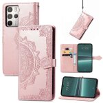 Saturcase coque pour htc u23, mandala gaufrage pu cuir magntique flip portefeuille support porte - carte ...