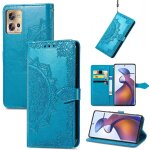 Saturcase coque pour motorola edge 30 fusion, mandala gaufrage pu cuir magn�tique flip portefeuille support ...