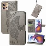 Saturcase coque pour motorola edge 30 fusion, papillon fleurs pu cuir magn�tique flip portefeuille support ...