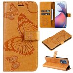 Saturcase coque pour motorola edge 30 fusion, papillon gaufrage pu cuir magn�tique flip portefeuille ...