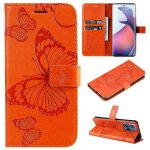 Saturcase coque pour motorola edge 30 fusion, papillon gaufrage pu cuir magn�tique flip portefeuille ...