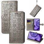 Saturcase coque pour motorola edge 30 neo, chien et chat mignon pu cuir magn�tique flip portefeuille ...