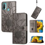 Saturcase coque pour motorola moto e20 e30 e40, tournesol pu cuir magn�tique flip portefeuille support ...