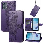 Saturcase coque pour motorola moto g 2023, papillon fleurs pu cuir magn�tique flip portefeuille support ...
