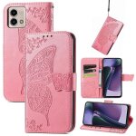 Saturcase coque pour motorola moto g stylus 5g 2023, papillon fleurs pu cuir magn�tique flip portefeuille ...