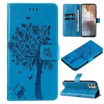 Saturcase coque pour motorola moto g32, arbre a chat pu cuir magn�tique flip portefeuille support porte ...
