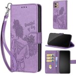 Saturcase coque pour motorola moto g32, fille pu cuir magn�tique flip portefeuille support porte - carte ...