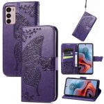 Saturcase coque pour motorola moto g42, papillon fleurs pu cuir magn�tique flip portefeuille support ...