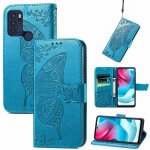 Saturcase coque pour motorola moto g60s, papillon fleurs pu cuir magn�tique flip portefeuille support ...