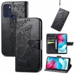 Saturcase coque pour motorola moto g60s, papillon fleurs pu cuir magn�tique flip portefeuille support ...