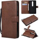 Saturcase coque pour nokia 6. 1, pu cuir magntique flip portefeuille support porte - carte protecteur ...