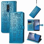 Saturcase coque pour nokia c3, chien et chat mignon pu cuir magn�tique flip portefeuille support porte ...