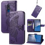 Saturcase coque pour nokia c3, papillon fleurs pu cuir magntique flip portefeuille support porte - carte ...