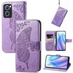 Saturcase coque pour oppo find x5 lite / reno 7 5g, papillon fleurs pu cuir magn�tique flip portefeuille ...