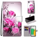 Saturcase coque pour samsung galaxy a03 core, beau pu cuir magn�tique flip portefeuille support porte ...