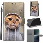 Saturcase coque pour sony xperia 1 v 2023, beau pu cuir magntique flip portefeuille support porte - ...