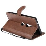 Saturcase coque pour sony xperia xz2, pu cuir magn�tique flip portefeuille support porte - carte protecteur ...