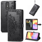 Saturcase coque pour zte blade a32, mandala gaufrage pu cuir magntique flip portefeuille support porte ...