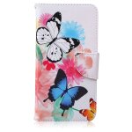 Saturcase housse coque pour apple iphone 6 6s 4. 7  beau papillons motif portefeuille etui a rabat en ...