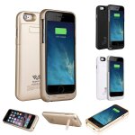 Savfy? coque batterie rechargeable iphone 6 6s 4. 7  avec 3200mah portable externe chargeur batterie ...