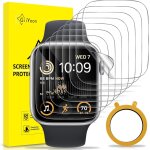 Senior - lot de 8, protection ecran pour apple watch series 6 / 5 / 4 / se se 44mm [installation facile] ...