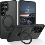 Senior - coque pour samsung s25 ultra avec support, magntique compatible avec magsafe, etui translucide ...