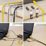 Serre - câble transparent, organiseur de bureau, auto - adhésif, support de fil, données, ligne téléphonique, ... Serre - câble transparent, organiseur de bureau, auto - adhésif, support de fil, données, ligne téléphonique, ...