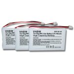 Set de 3 batteries vhbw 700mah pour tlphone fixe sans fil sagem 690, telstra ctb104, thub, remplace ...