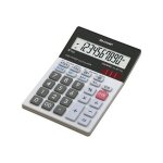 Sharp elsi mate el - m711ggy - calculatrice de bureau - 10 chiffres - panneau solaire, pile - noir, blanc ...