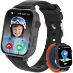 Shou - montre connecte enfant 4g gps - smartwatch tlphone pour fille garon avec sos, chat, appel ...