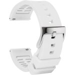 Silicone watch strap u2013 black quick release smart straps for men and women u2013 soft rubber watch ...