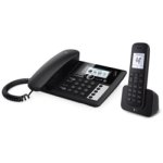 Telekom sinus pa 207 plus 1 t�l�phone analog / dect identification de l'appelant noir