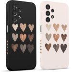Sjzg - 2 pices coque pour samsung galaxy a13 4g 6. 6 , etui avec amour cover mignon amusante peint dessin ...