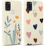 Sjzg - 2 pices coque pour samsung galaxy a21s 4g 6, 5 , ultra fine souple silicone tpu avec motif design ...