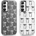 Sjzg - 2 pices coque pour samsung galaxy a35 5g 6, 6 , transparente etui avec aesthetic motif noeud ...