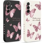 Sjzg - 2 pièces coque pour samsung galaxy a36 6, 64 , etui avec violet pente papillon mignon amusante ... Sjzg - 2 pièces coque pour samsung galaxy a36 6, 64 , etui avec violet pente papillon mignon amusante ...