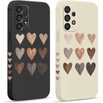Sjzg - 2 pices coque pour samsung galaxy a53 5g 6, 5 , etui avec amour cover mignon amusante peint dessin ...