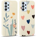 Sjzg - 2 pices coque pour samsung galaxy a53 5g 6, 5 , ultra fine souple silicone tpu avec motif design ...