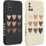 Sjzg - 2 pices coque pour samsung galaxy a71 4g 6, 7 , etui avec amour cover mignon amusante peint dessin ...