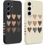 Sjzg - 2 pi�ces coque pour samsung galaxy s24 5g 6, 2 , etui avec amour cover mignon amusante peint dessin ...