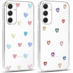 Sjzg - 2 pices transparente coque pour samsung galaxy a25 5g 6, 5  motif de coeur d'amour fille femme ...